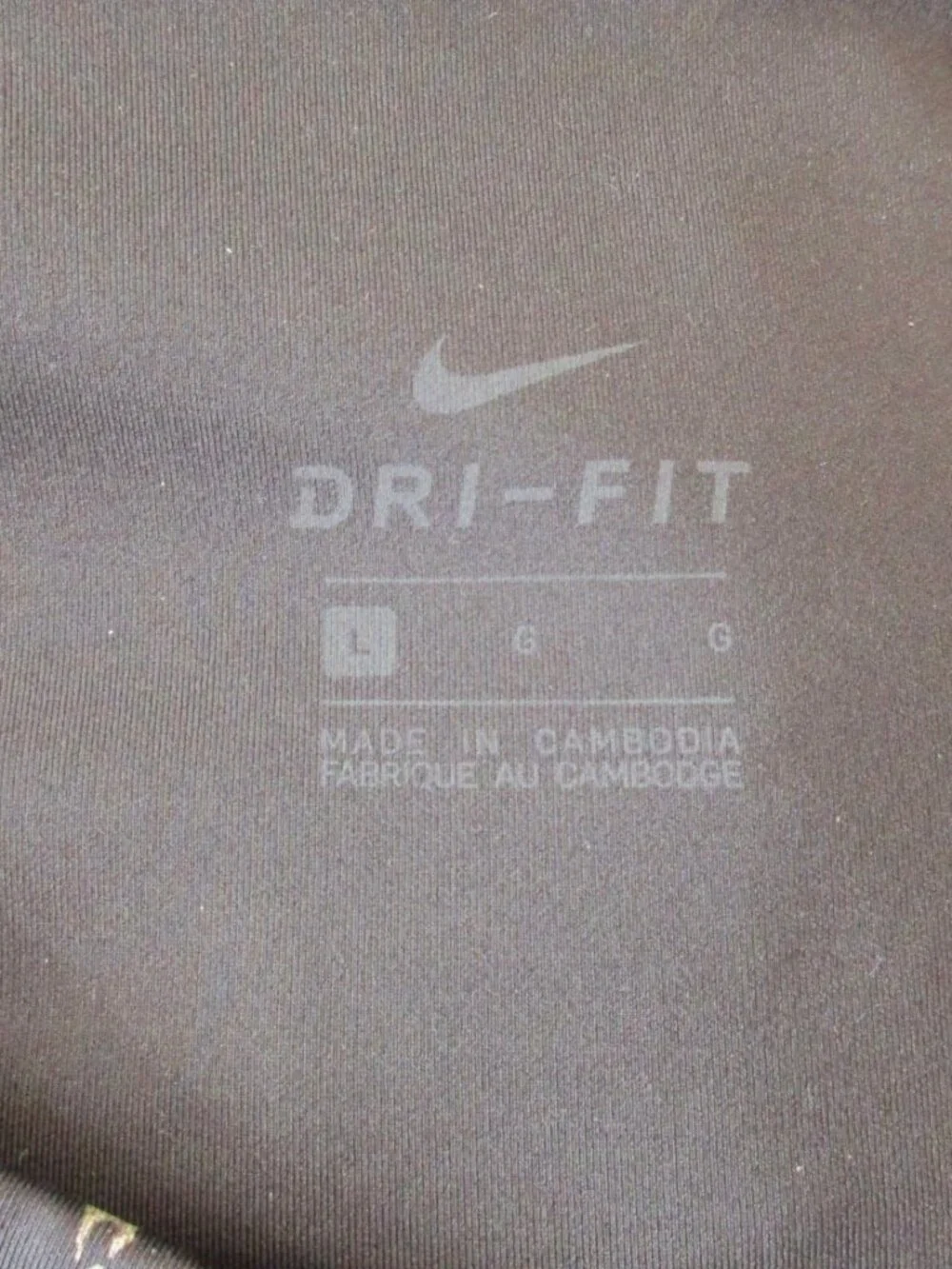 NIKE DRI Fit Leggings Size Large Black Floral Print